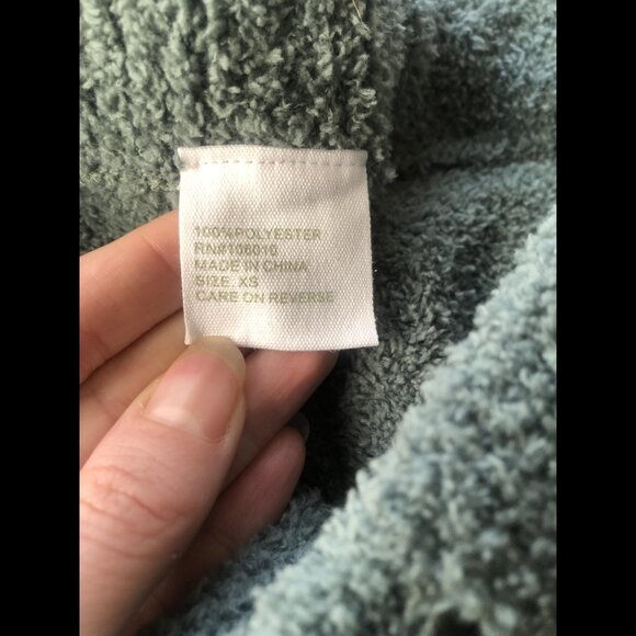 Solid Marshmallow Hoodie Lounge Set - Size XS, Dusty Green - Picture 7 of 7